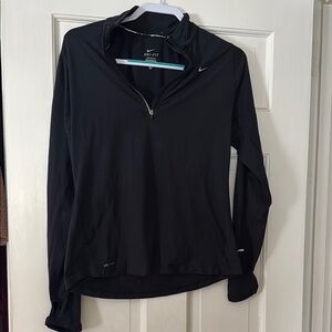 Nike Women's Black Dri-FIT quarter zip